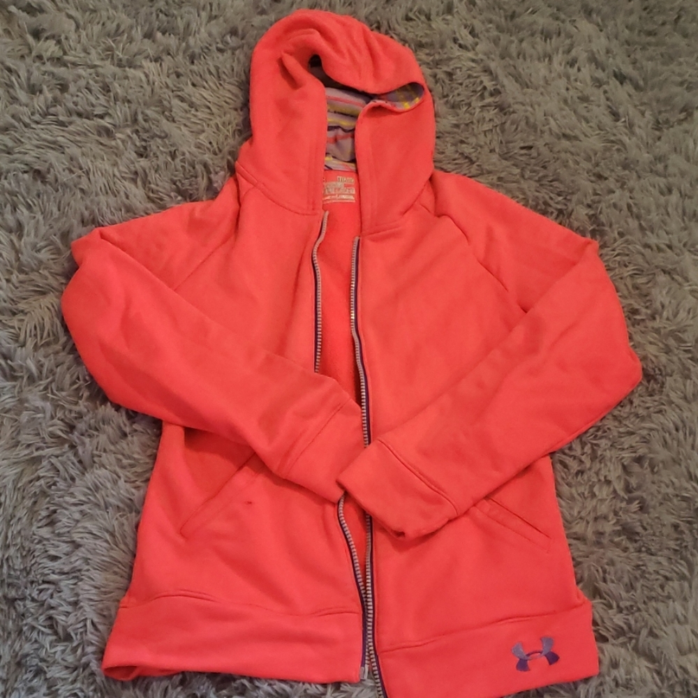 Youth zip under armour hoodie